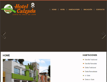 Tablet Screenshot of hotelcalzadaleon.com